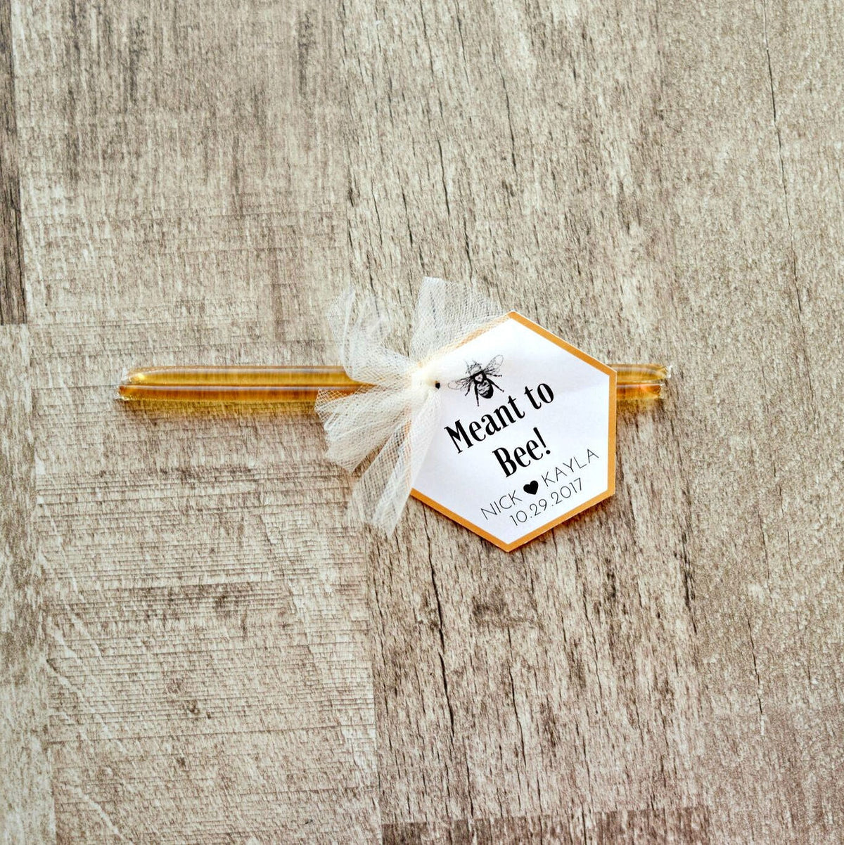 Custom Honey Wedding Favors: Rustic Boho Elegant Favors, 50 Count