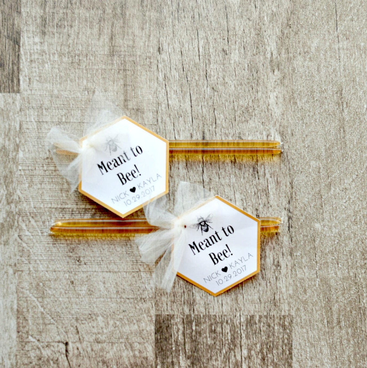 Custom Honey Wedding Favors: Rustic Boho Elegant Favors, 50 Count
