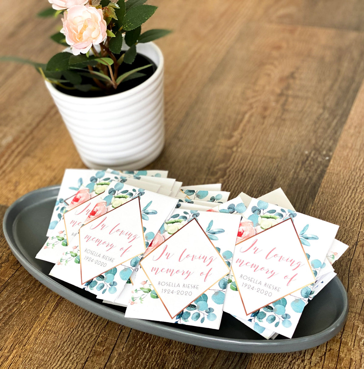 Personalized Memorial Seed Packets: Wildflower Funeral Favors