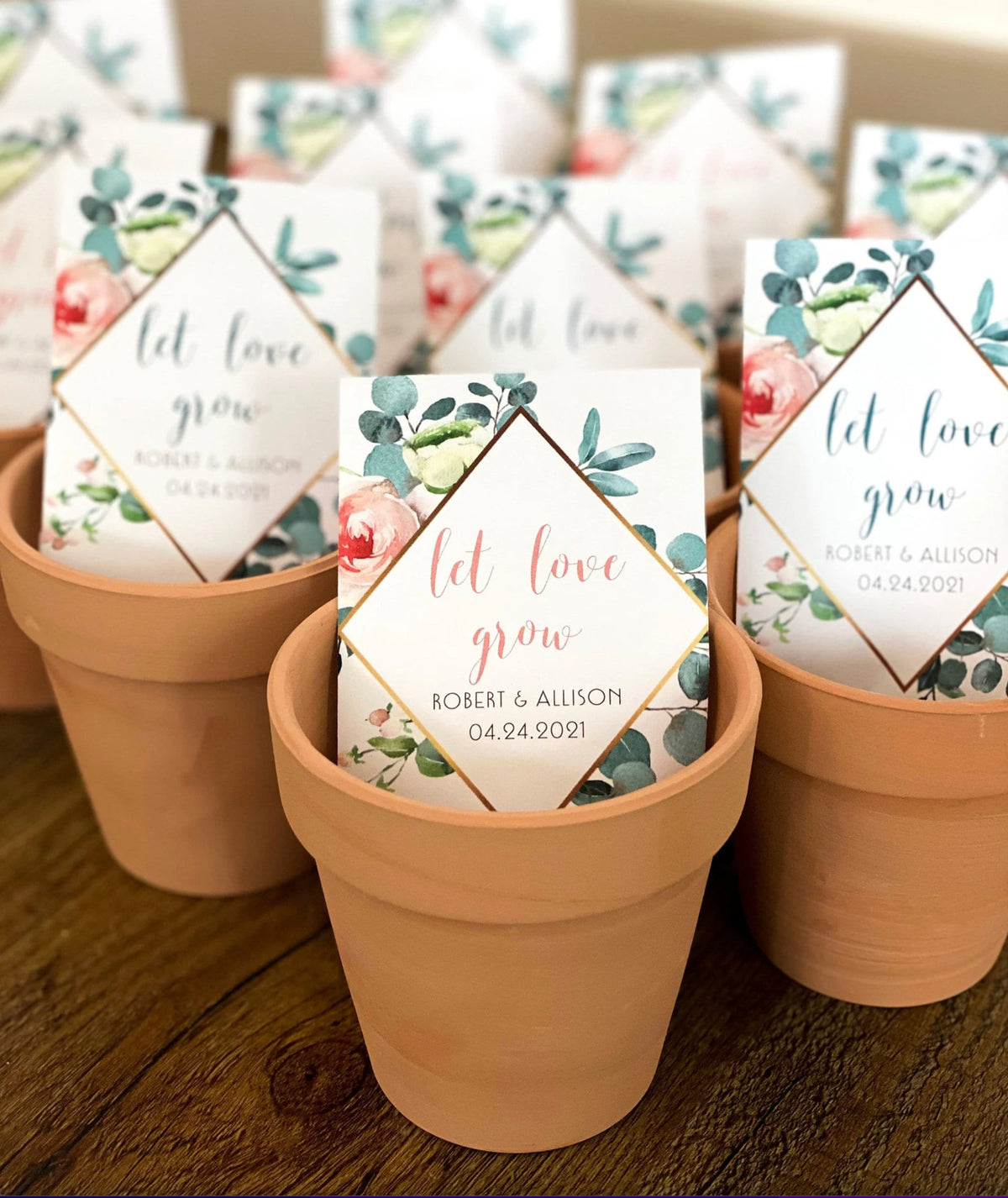 Personalized Wildflower Seed Packet Favors