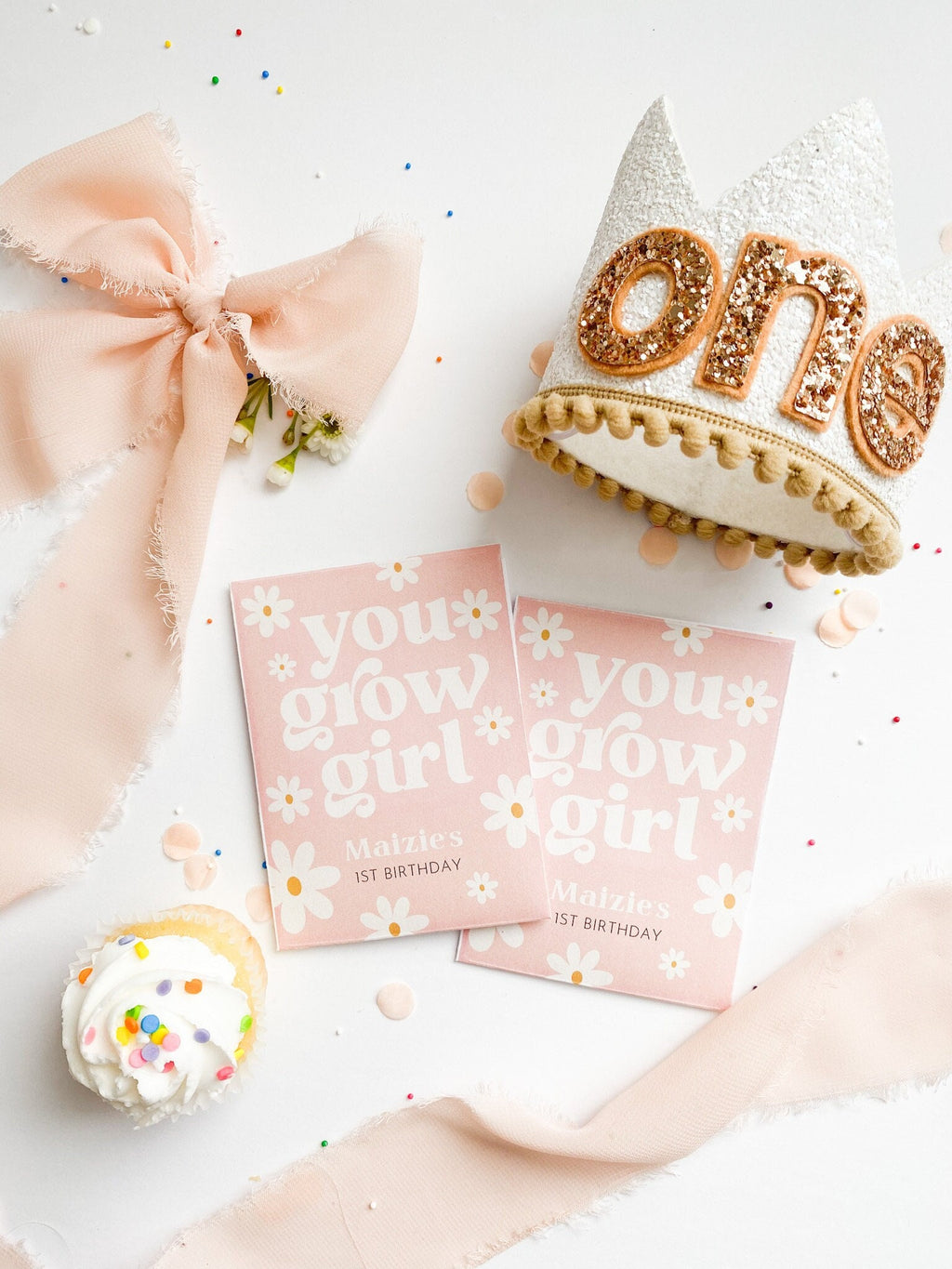 Custom Wildflower Seed Packets: Girl Birthday Party Favors