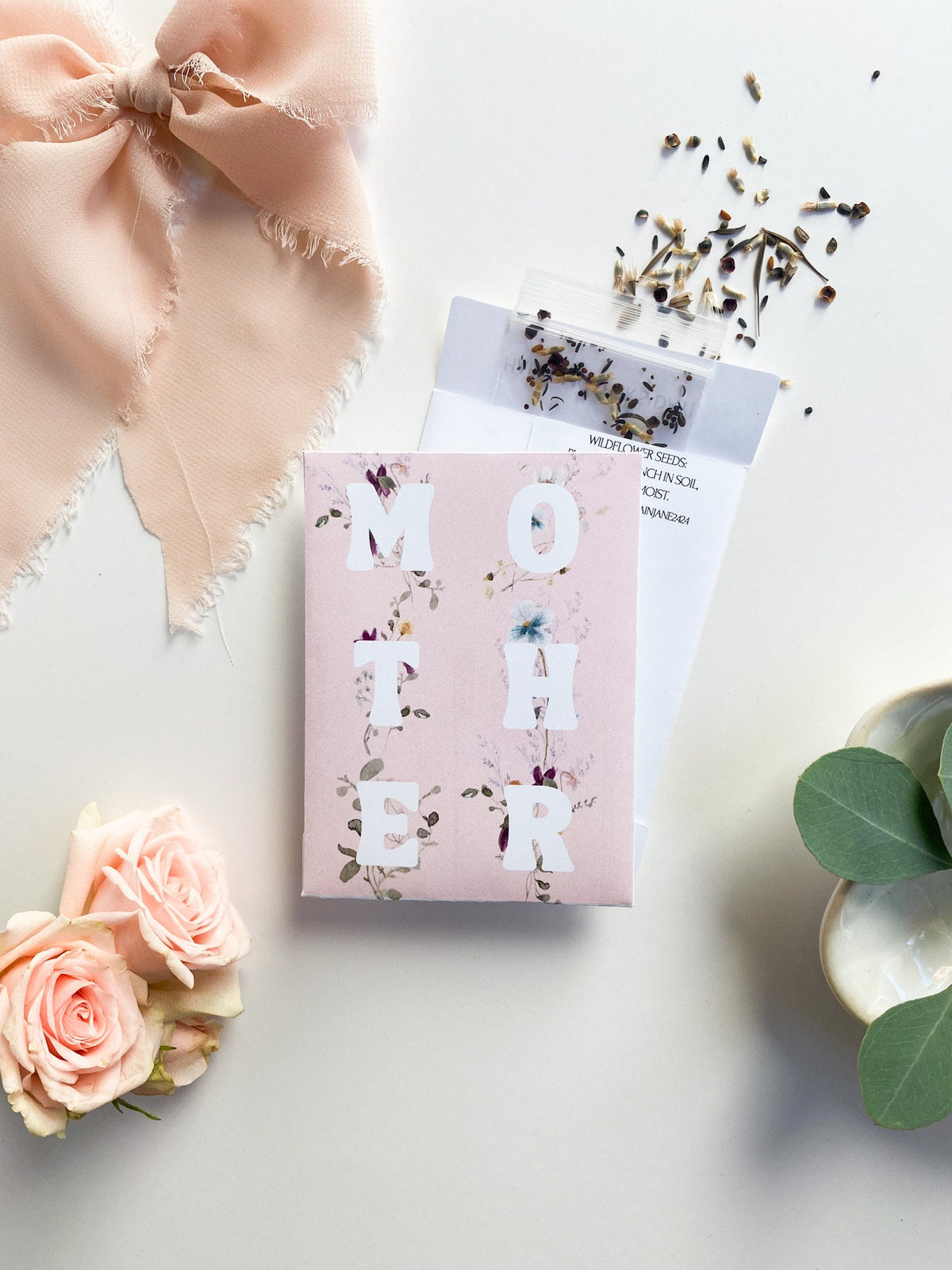 Personalized Mother's Day Wildflower Seed Packet Gift