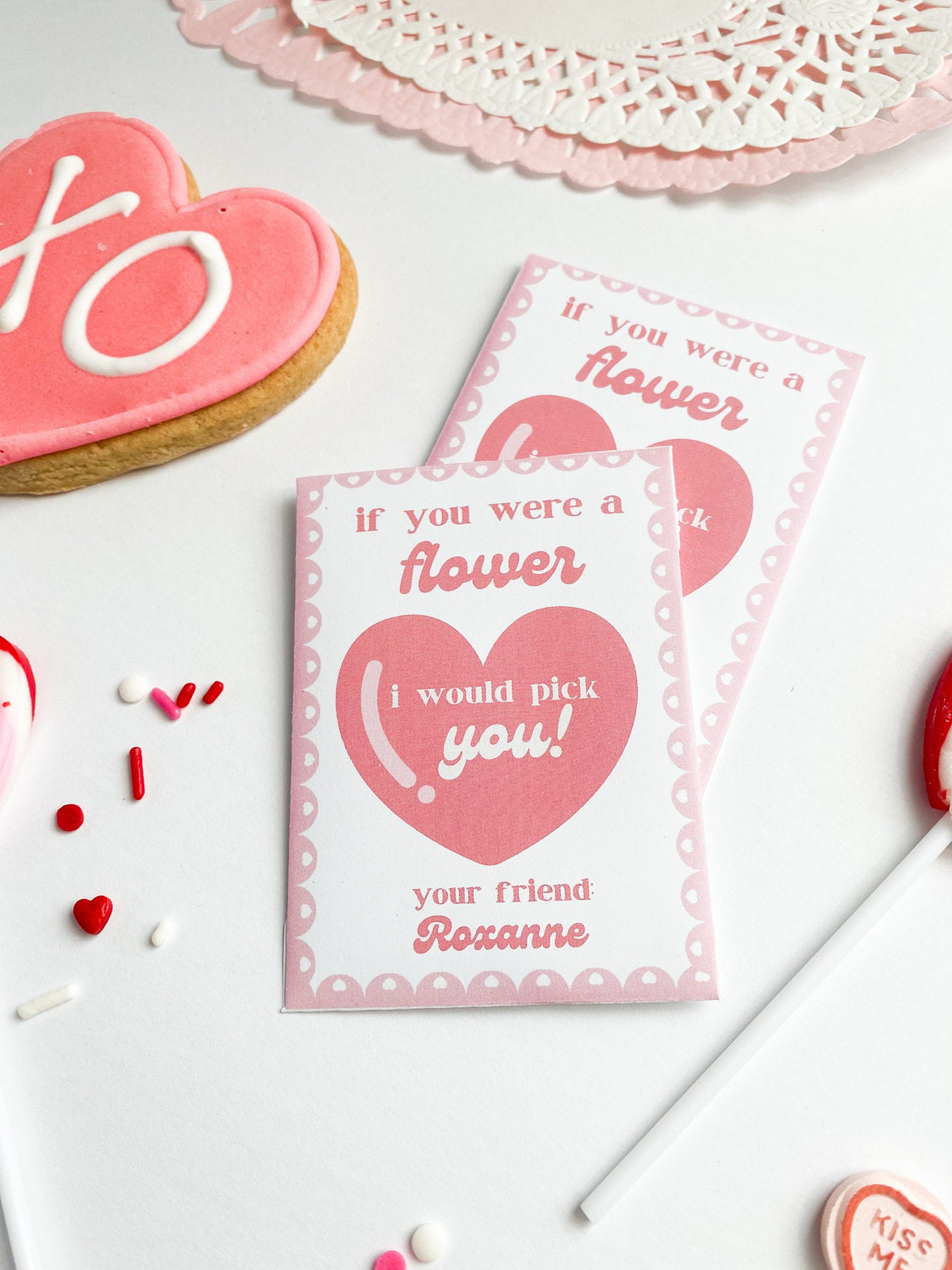 Personalized Valentine Seed Packets for Kids Class | Non Candy Classroom Valentines | School Valentine Exchange | Custom Name Favor