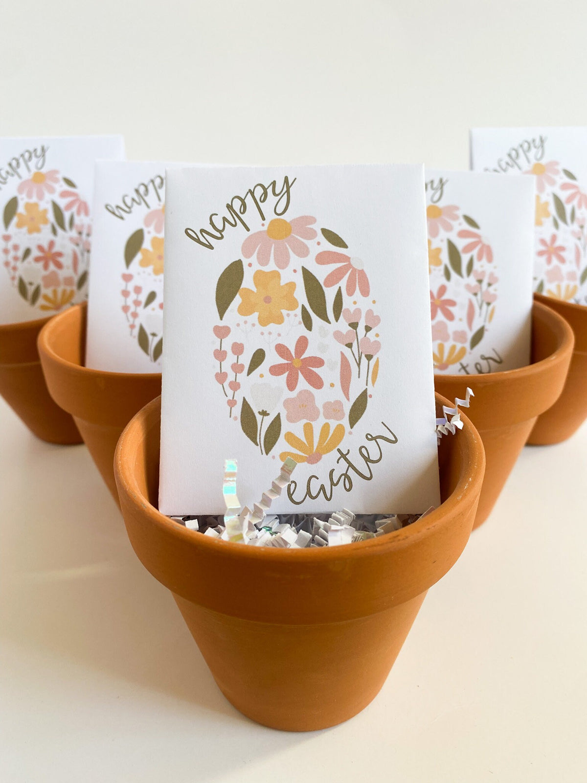 Plantable Easter Wildflower Seed Packets, Personalized Gift